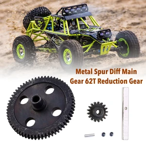 Главная Шестерня Diff 62T, редуктор, улучшенные детали для Wltoys 12428 12423 112, Радиоуправляемый автомобиль, гусеничный внедорожник