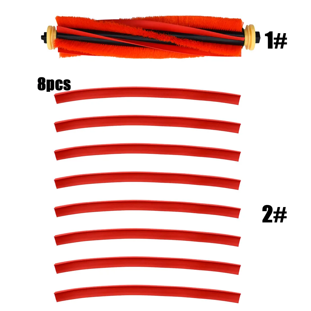 

1*Roller Brush Or 8Pcs/Set *Rubber Strip Brush For Xiaomi Roborock S7 T7 T7plus S7Max Detachable Brush Rubber Strip Brush Kit