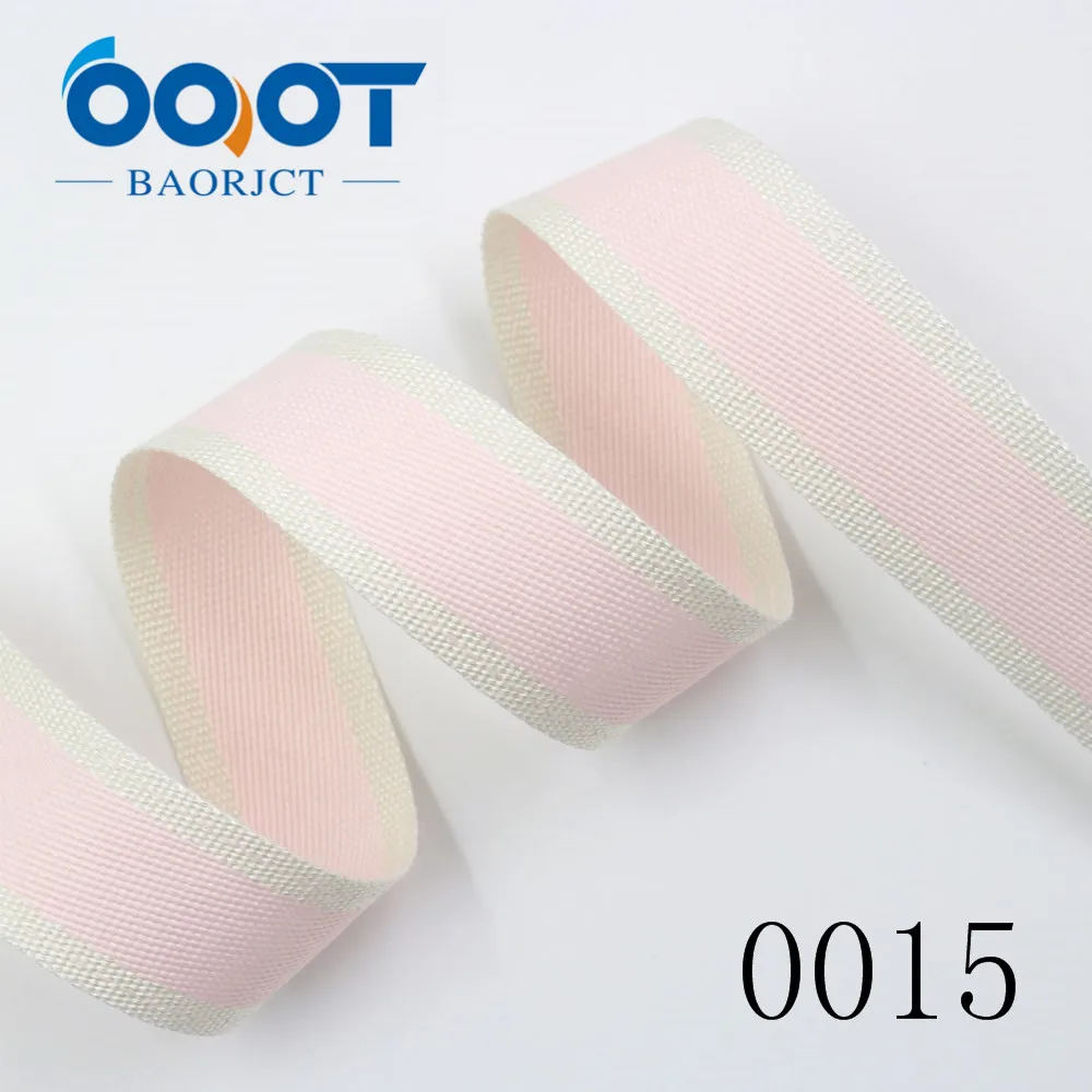 OOOT BAORJCT I-19712-1597, 25/38 мм 10 ярдов двусторонний комплект из двух без рукавов с трапециевидным силуэтом и цветными полосками в ленты, поделка бант повязка на голову подарочная упаковка МАТЕРИАЛЫ - Цвет: I-19712-1812