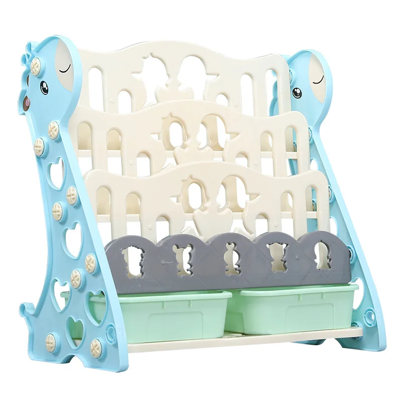 

Children'S Toy Bookshelf Household Floor Finishing Picture Book Bookcase Children'S Multi-Layer Large Storage Cabinet Baby