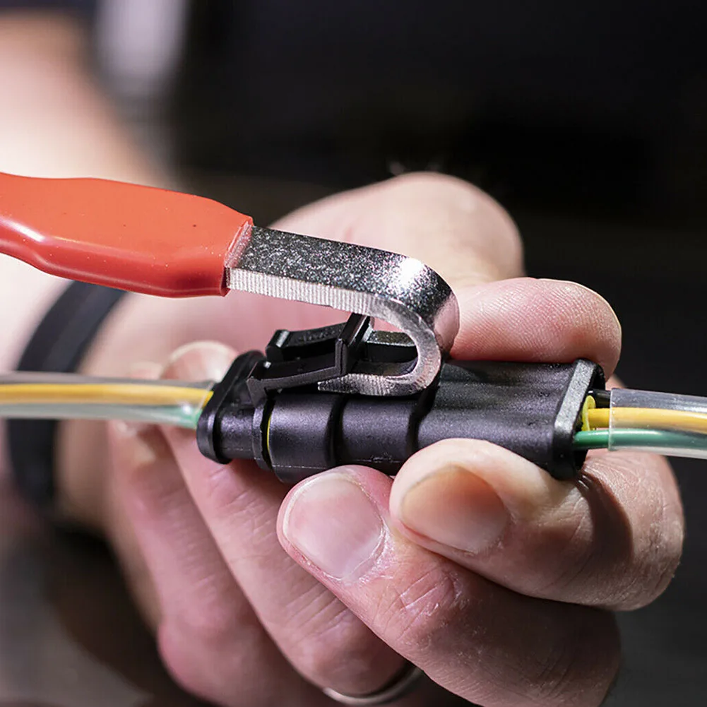 

Professional Removal Tool Double Head Car Repair Manual Electrical Connector Separator Portable Stainless Steel Disassembly