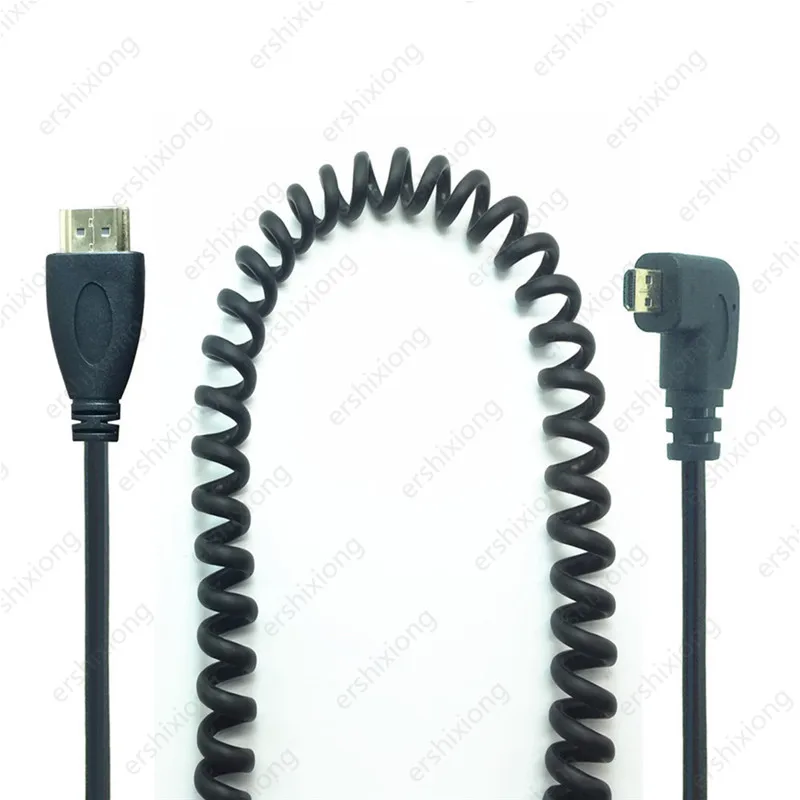 Micro HDMI совместимый тип D вверх и вниз влево вправо угловой пружинный