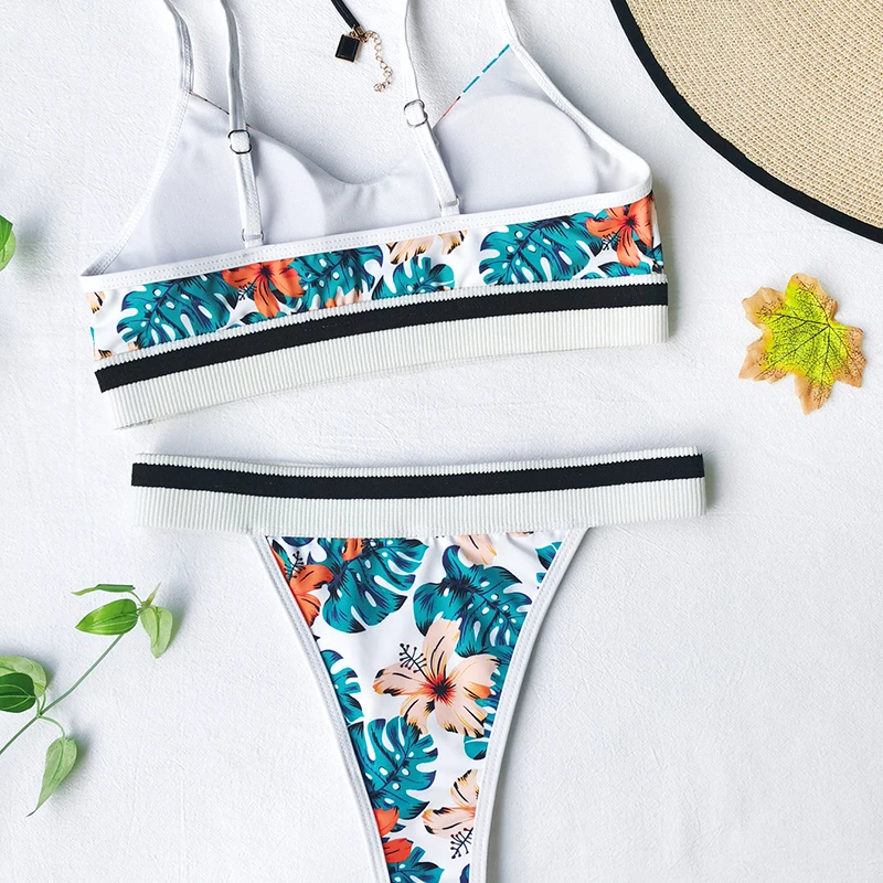 

2021 New Swimsuit Women Sexy Separates Beachwear Bathing Swimming Suit Bikini Set Push Up Pad Swimwear Solid Swimsuits
