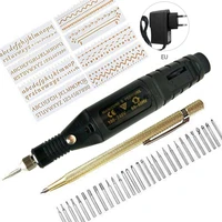 40pcs electric engraving pen diy nail leather tool mini drill grinder engraver pen for glass ceramic plastic jewelry wood tools