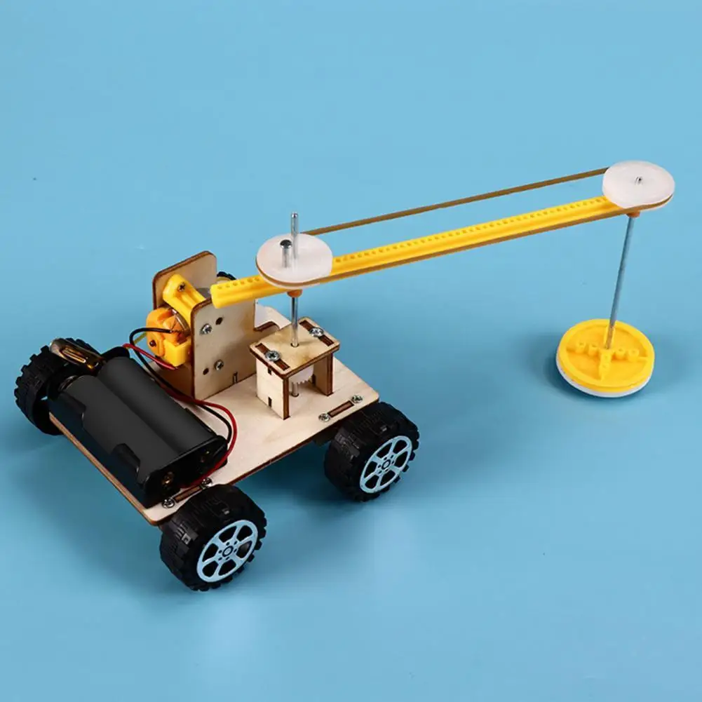 Experimental Car Toy DIY Multifunction Wood Science Learning Sweeping Robot Kit Model for Kids | Игрушки и хобби