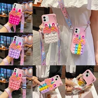 coin purses pop phone case for xiaomi redmi note 10 10s 10t 9 9s 9t 8 8t 7 6 5 pro max 5a 4 4x wallet fidget toys unicorn cover