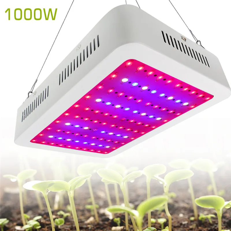1000W Growing Lamp Full Spectrum Double Chips LED Grow Light For Indoor Plants Bloom Growth Flowering