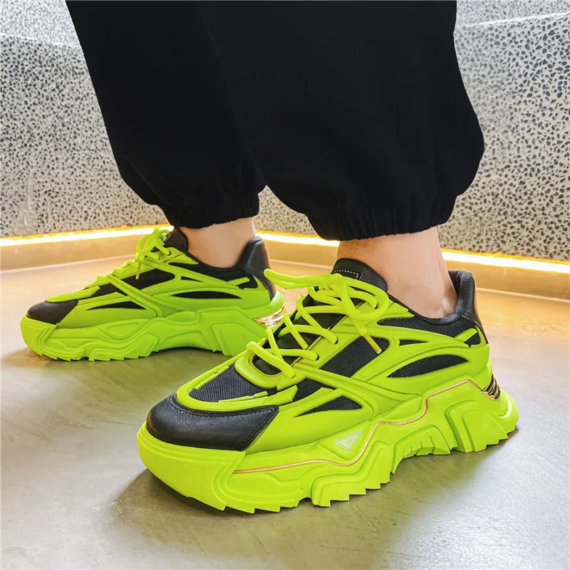 

Men's Shoes Fashion Increase Platform Sneakers Male Zapatos Deportivos New Sports Style Running Shoes Men Casual Vulcanized Shoe