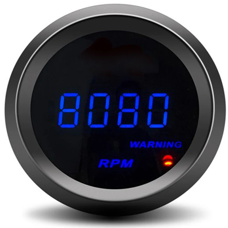 Цифровой тахометр Автомобильный Тахометр 2 &quot52 мм об/мин 12 В синий светодиодный