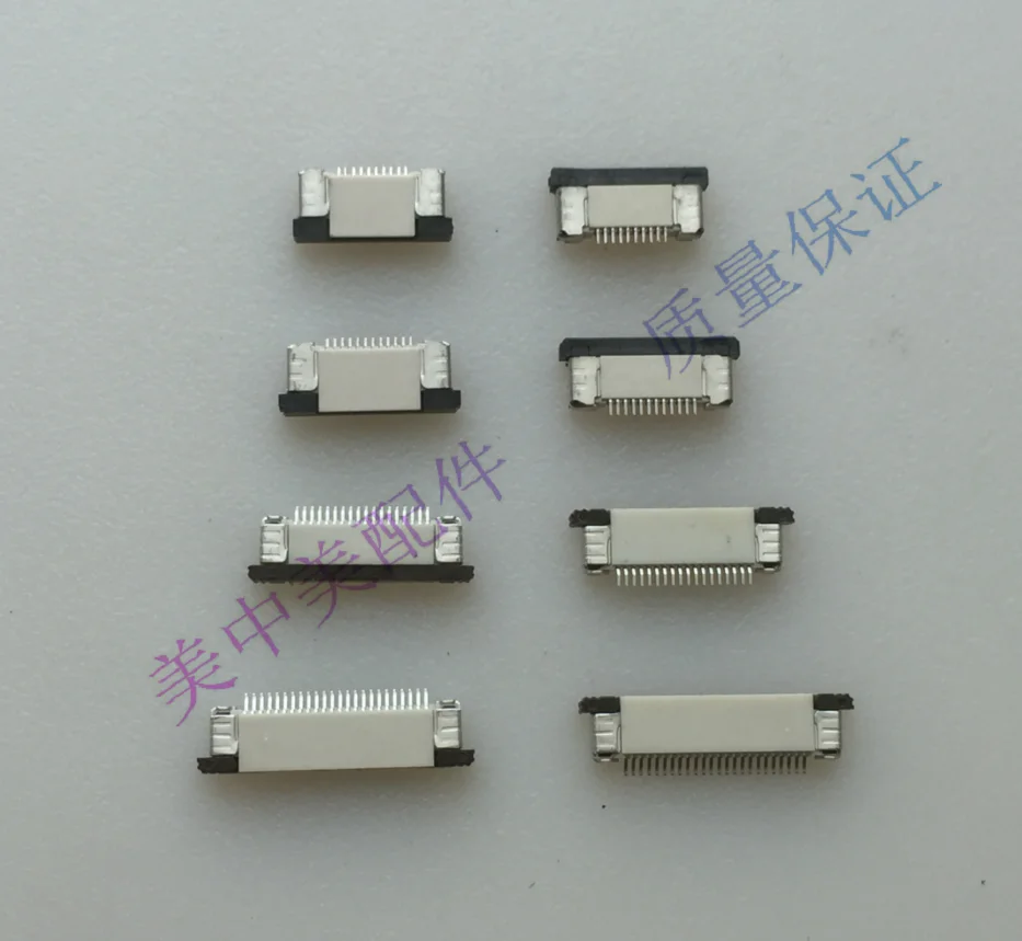 

For FFC FPC ribbon cable connector 0.5 mm distance between 10P 12P 18P 24P smokedPull ForPick up
