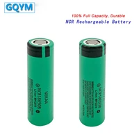 gqym 2pcslot original ncr 18650 rechargeable battery 3 7v 3400mah ncr18650b li ion rechargeable batteries battery