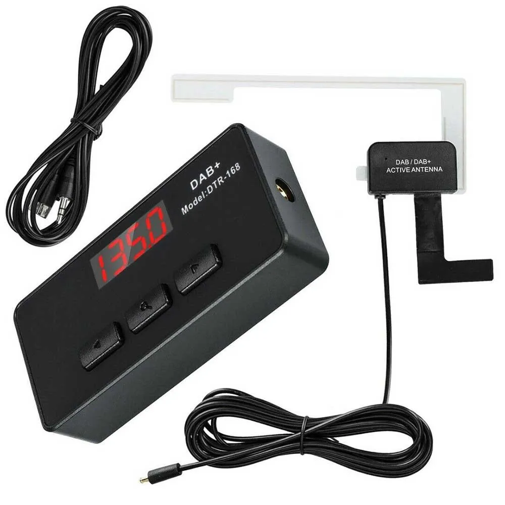 

DAB Car Radio Receiver Kit 60 * 3 * 13mm AUX FM Transmitter Adapter Antenna Radio High Quality Hot Sale Durable
