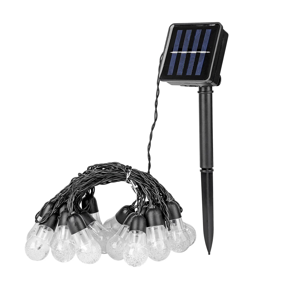 

Bubble Lamp Solar LED String Light Fairy String Light Waterproof Curtain Light Christmas Wedding Party Holiday Home Decoration