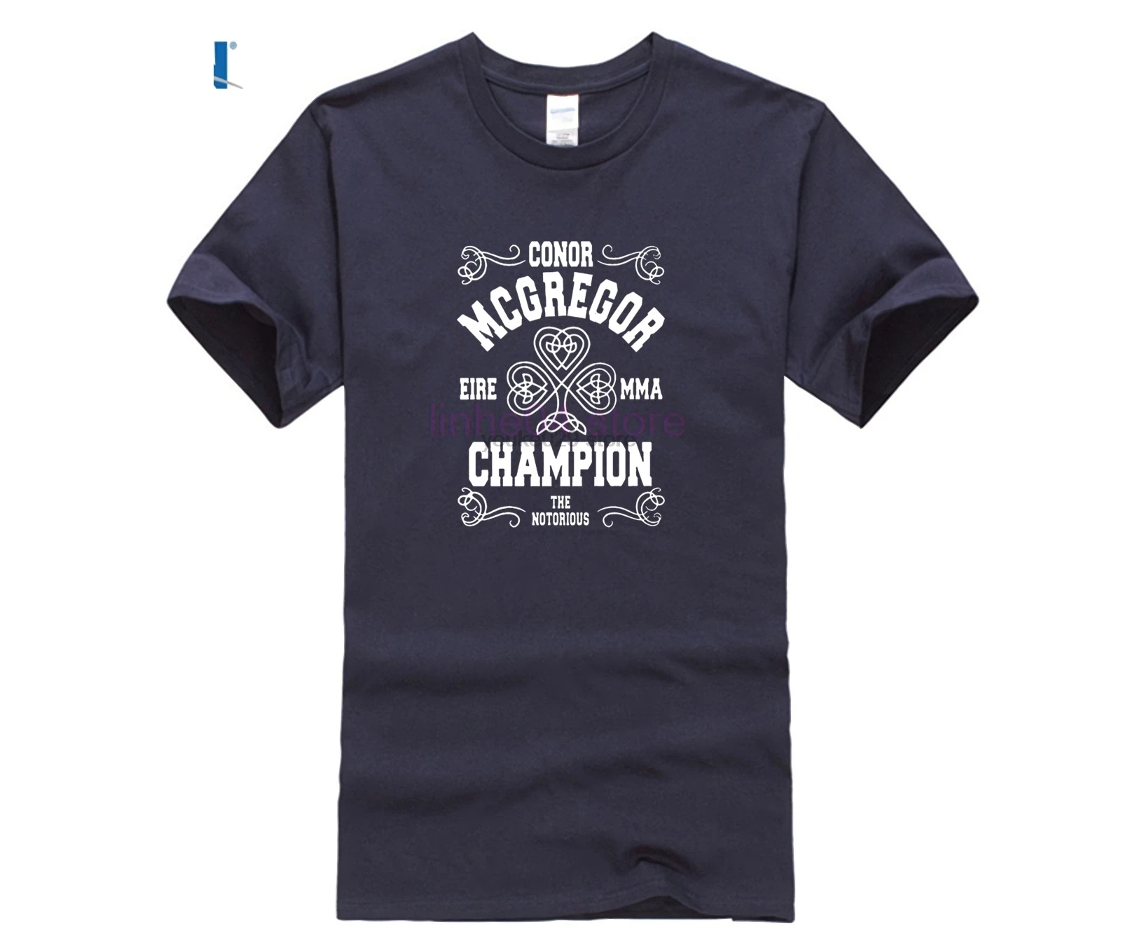 Конор Макгрегор Футболка мужская брендовая одежда с коротким рукавом Crewneck MMA