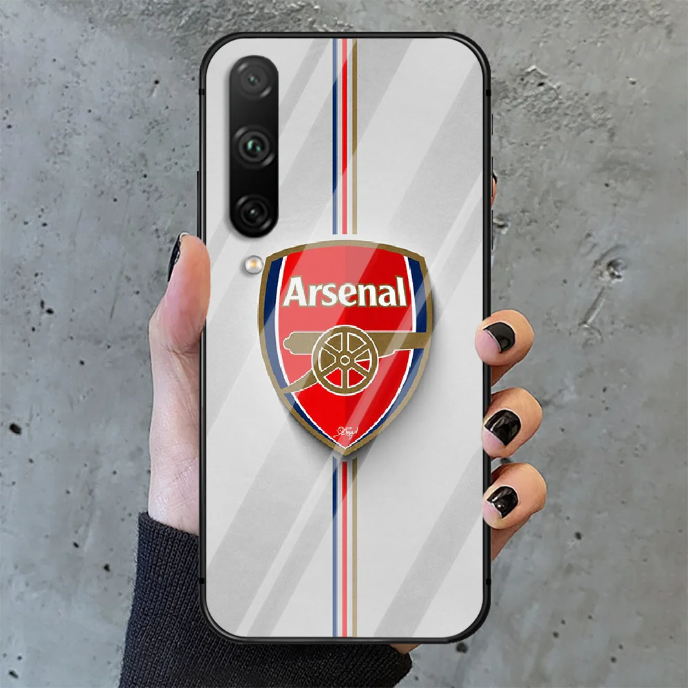 

Arsenals Football Phone Tempered Glass Case Cover For huawei honor 7 8 9 10 20 A X S lite i pro Back 3D Etui Fashion