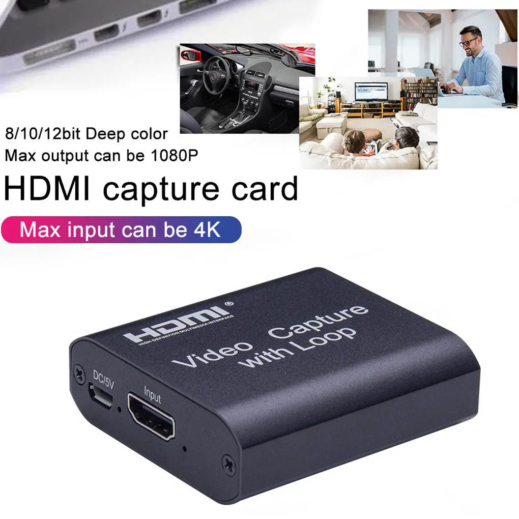 4K видеокарта HDMI совместима с USB 3 0 рекордером для прямой трансляции видео записи