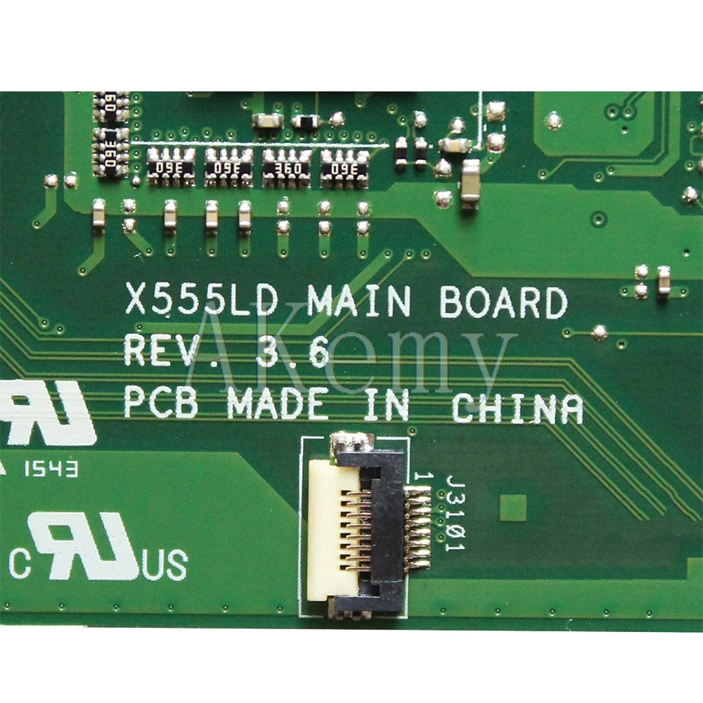 Материнская плата Akemy EDP X555LB для For Asus X555LJ X555LF X555LD X555L Loptop материнская mainboard I7-5500/4G RAM