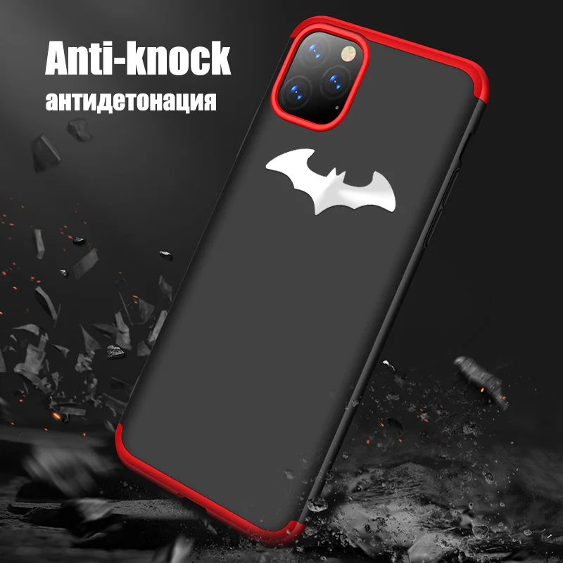 Фото Bat чехол для Apple iPhone 11 Pro Max XR XS X 8 7 6 6S Plus 5 5S крышка 360 полная защита 3 в 1 гибрид ультра Bat чехол для Apple iPhone 11 Pro Max XR XS X 8 7 6 6S Plus 5 5S крышка 360 полная защита 3 в 1 гибрид ультра