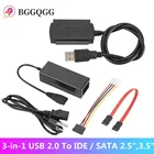 Кабель-переходник BGGQGG 3-в-1 с USB 2,0 на IDE  SATA 2,5, 3,5 дюйма для жесткого диска HDD SSD 480