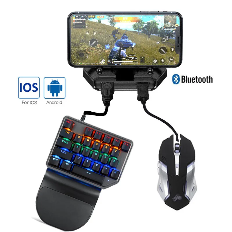 Мобильный Bluetooth 5 0 Android PUBG контроллер мобильный игровая клавиатура мышь конвертер