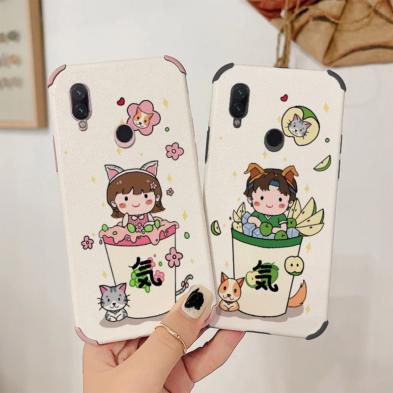 

Summer Ice Soda Phone Case For Xiaomi Redmi Note 7 7Pro Pro Liquid Silicone Cover