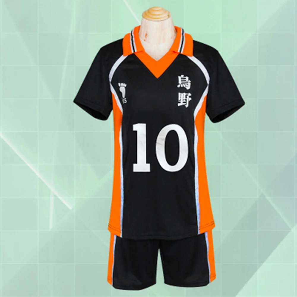 Haikyuu Cosplay Костюм Karasuno школьный волейбольный клуб Hinata Shyouyou Kageyama No.10 волейбольная