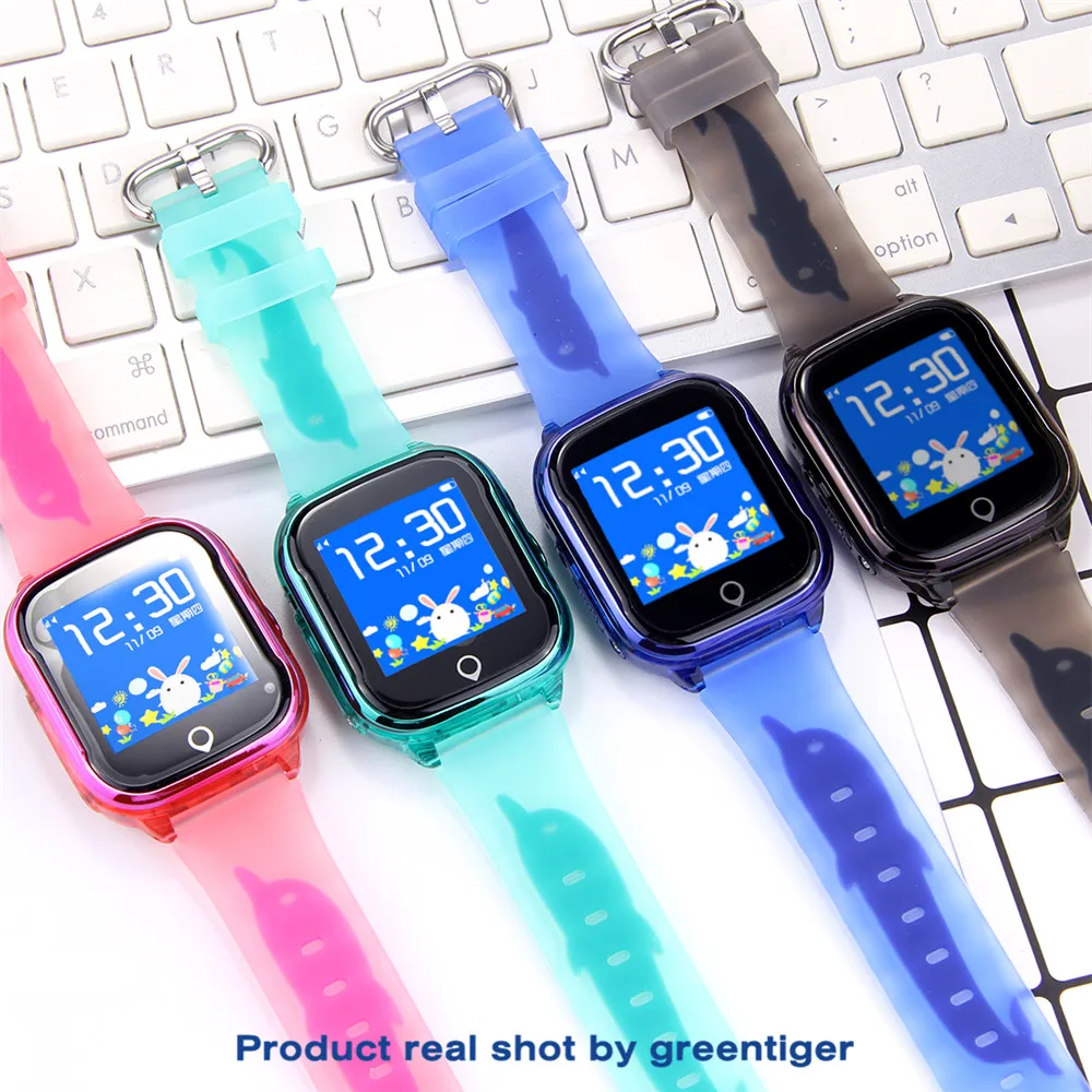 Смарт-часы Greentiger gps+ LBS SOS, Детские Водонепроницаемые Смарт-часы с sim-картой, детская камера, будильник, Детские Безопасные часы