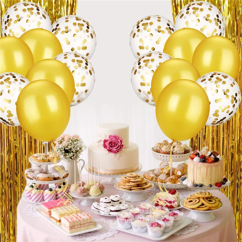 25 шт./компл. блесток скатерть занавеска латексный шар с лентой Свадебные