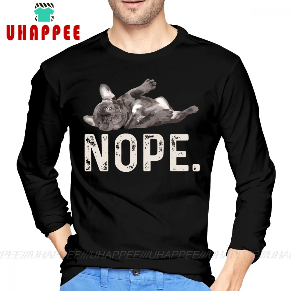 

Винтажная хлопковая Футболка Nope для мужчин, с длинным рукавом, с круглым вырезом, для Хэллоуина