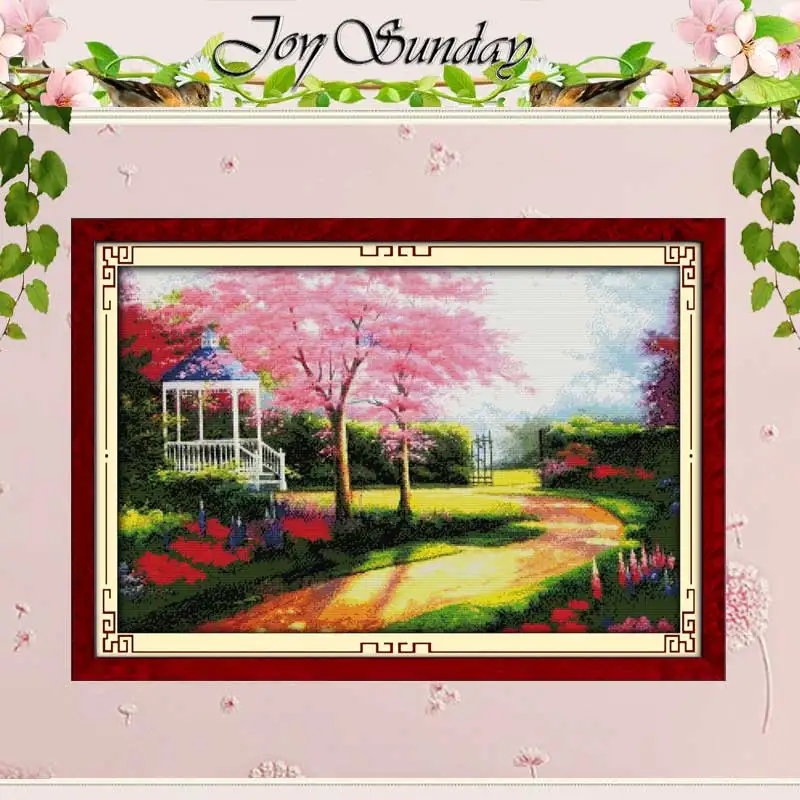 

Набор для вышивки «Открытая Новая дорога», комплект для вышивки крестиком, садовый пейзаж, 11CT 14CT, оптовая продажа