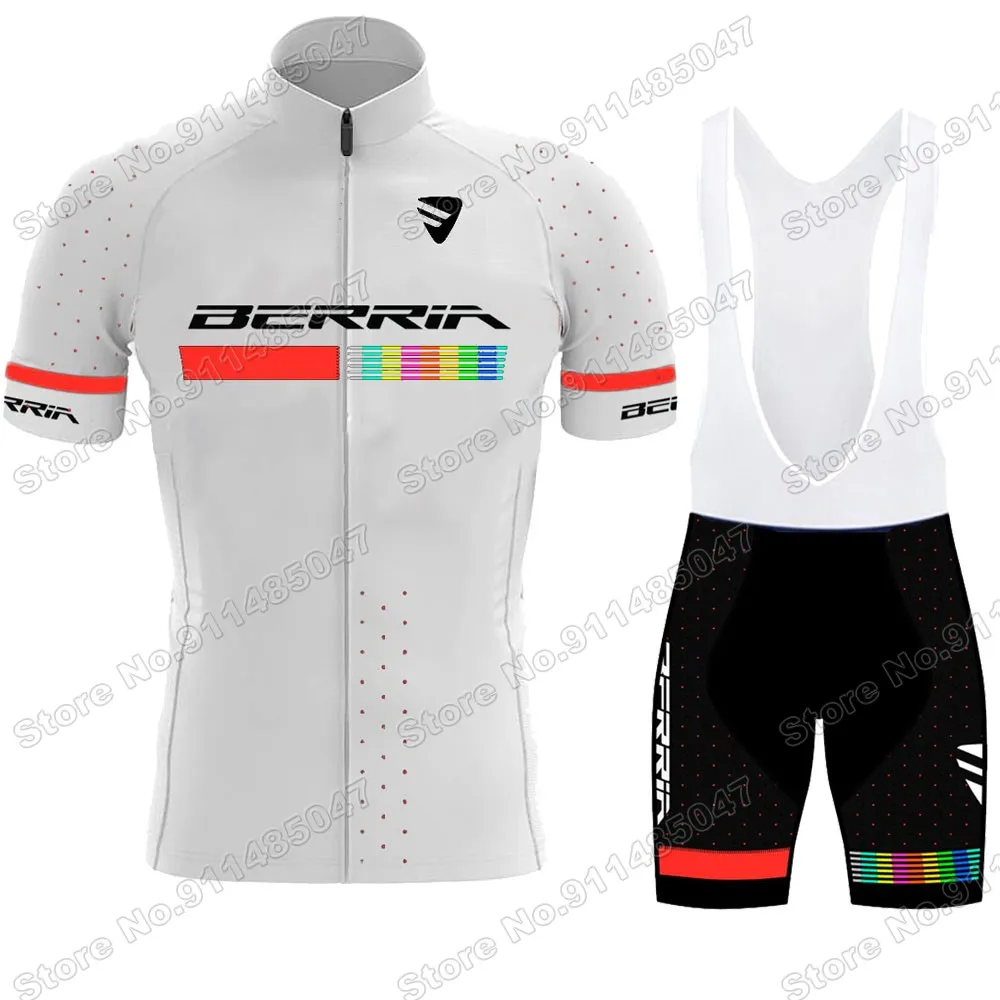 

Summer BERRIA 2021 Cycling Jersey Set Cycling Clothing Men Road Bike Suit Bicycle Bib Short Uniform MTB Maillot Ropa Ciclismo