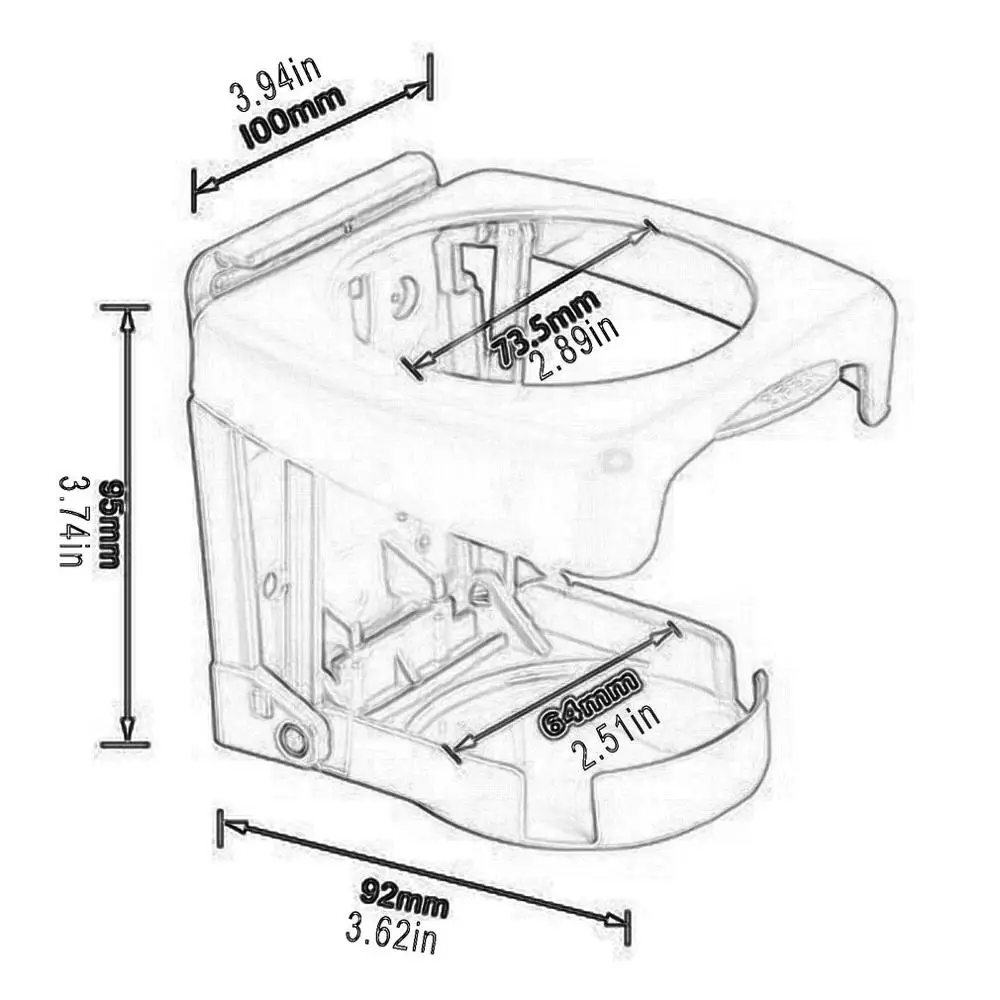 

Universal Foldable Car Drink Bottle Cup Holder Stand Suit For SUV Boat Van Can Holder Truck Accessories Interior Water Bottle