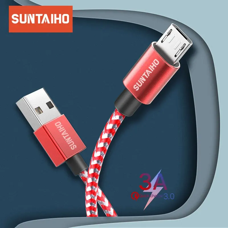 1m 2m микро USB кабель 3A Быстрая зарядка для телефона Xiaomi Redmi Note 4 5Pro Android мобильный