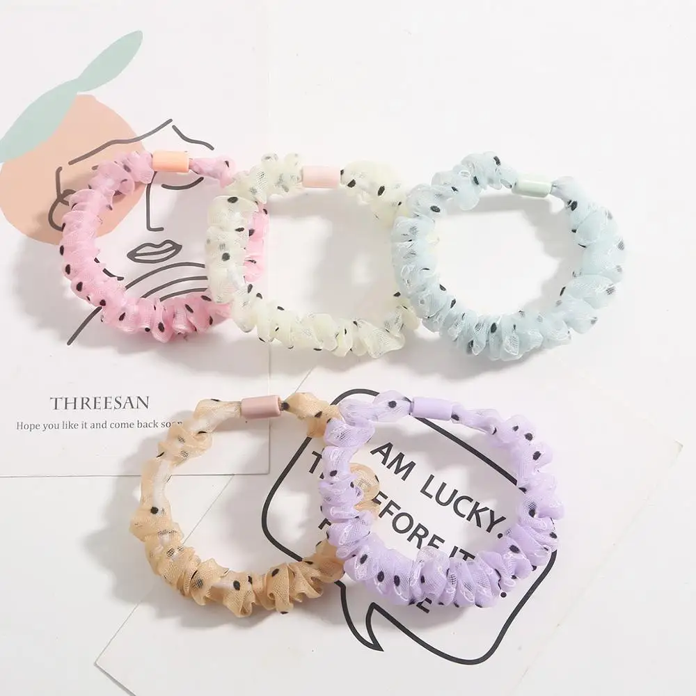 Шелковистые атласные резинки для волос женские эластичные супер фея маленькая