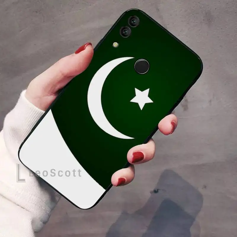 

Pakistan Flag Banner Moon Phone Case For Huawei Honor 7C 7A 8X 8A 9 10 10i Lite 20 NOVA 3i 3e