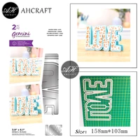 ahcraft love word metal cutting dies for diy scrapbooking photo album decorative embossing stencil paper cards mould