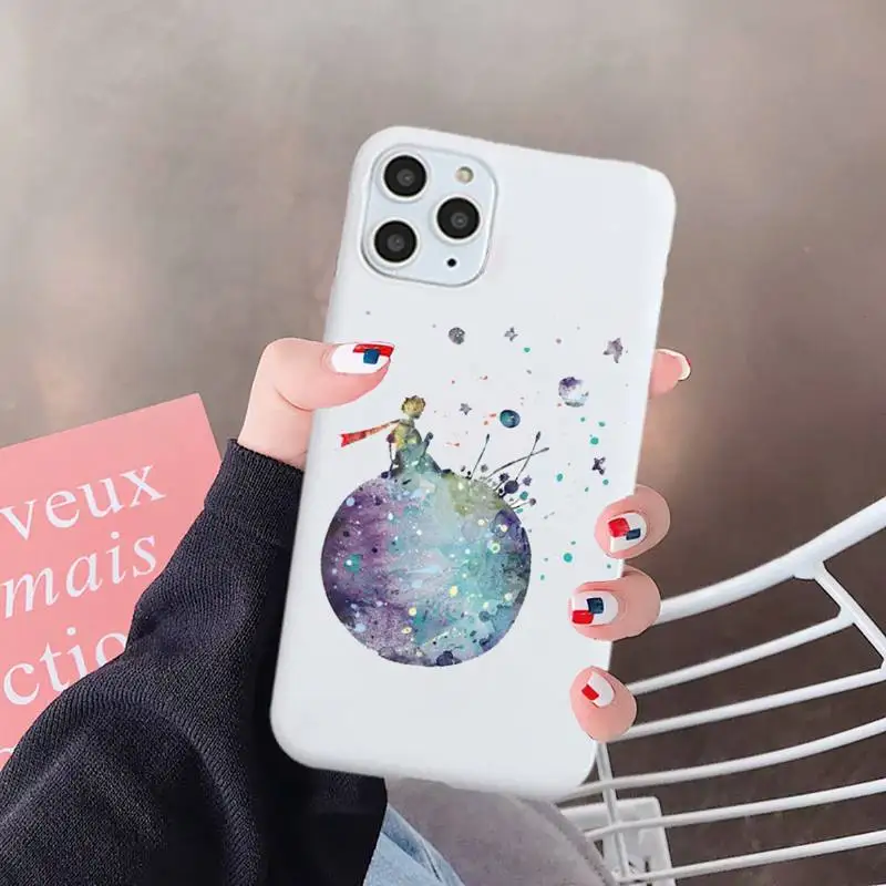 

Little Prince French cartoon Phone Case Candy Color for iPhone 6 7 8 11 12 s mini pro X XS XR MAX Plus