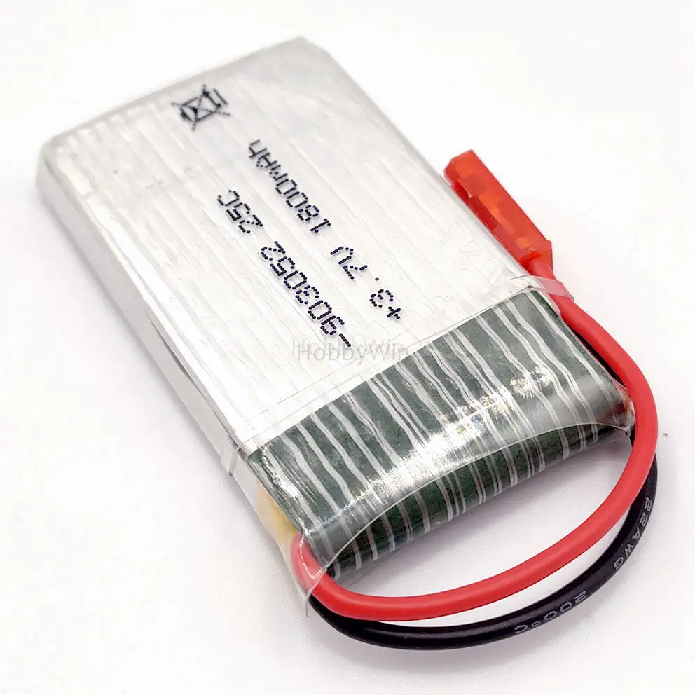 

3.7V 1S 1800mAh 25C LiPO Battery JST plug for RC Helicopter Model Airplane FPV Drone