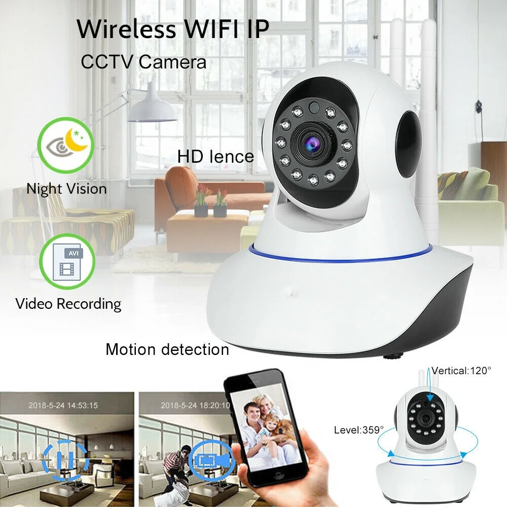 1080P HD камера видеонаблюдения Wifi камера Домашняя безопасность ip-камера беспроводная сеть видеонаблюдение Wi-Fi ночное видение