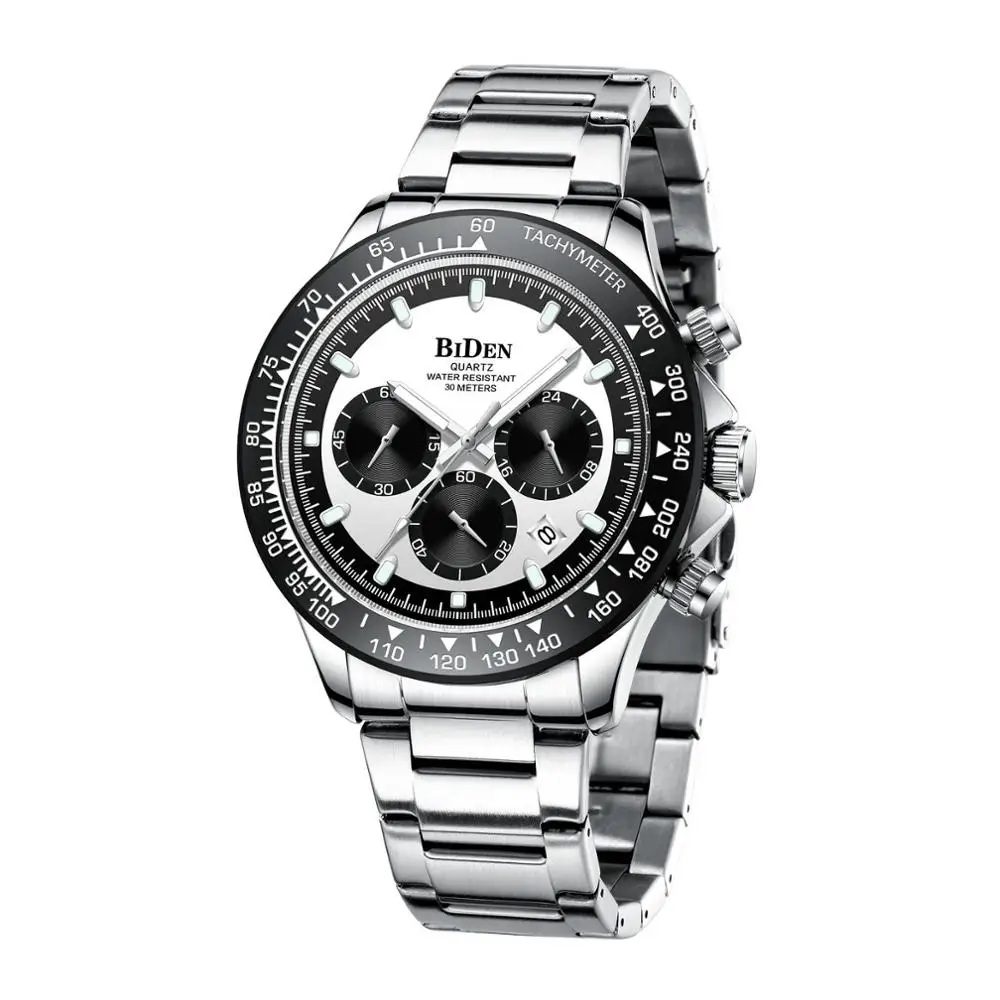 Часы наручные BIDEN Мужские кварцевые Спортивные Светящиеся с авиауказкой