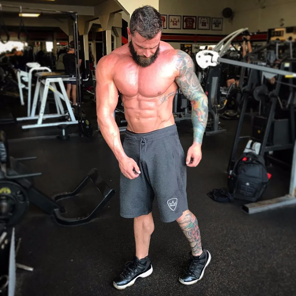 Мужской комплект одежда для фитнеса обтягивающие мужские костюмы летняя