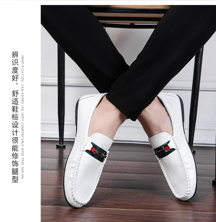 

Doudou shoes men's casual leather shoes men shoes 2020 fall lazy shoes fashion trend shoes zapatillas hombre zapatillas de casa