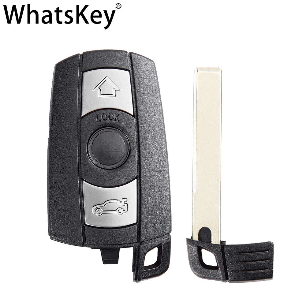 Умный чехол для ключа с тремя кнопками BMW 1 3 5 6 серии E60 E70 E71 E72 E82 E87 E88 E89 E90 E91 E92 X5