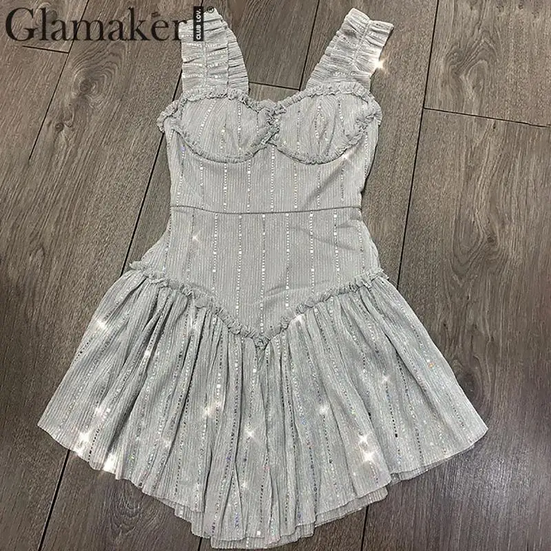 Glamaker, розовое, с открытой спиной, блестящее, Клубное, Золотое платье, сексуальное, черное, а-силуэт, вечерние, короткое платье, элегантное, с блестками, мини, Ночное платье для женщин, осень