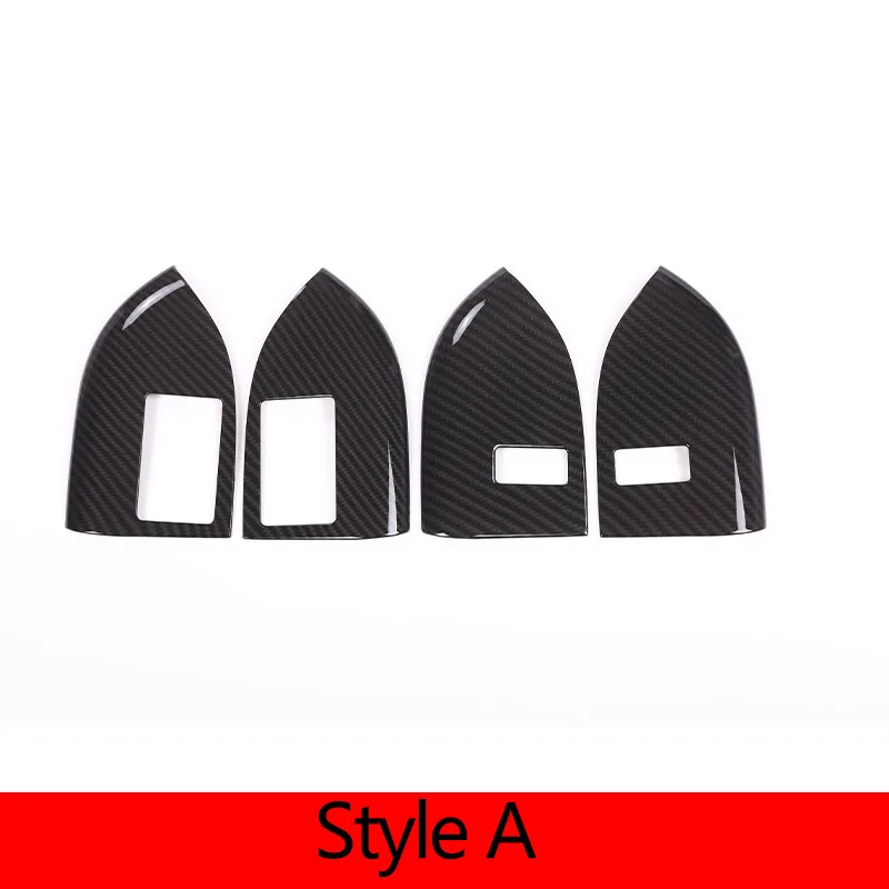 Для Land Rover Range Rover Sport 2014-2018 ABS углеродное волокно Автомобильная дверь Детская безопасность декоративная пластина наклейка автомобильные аксессуары