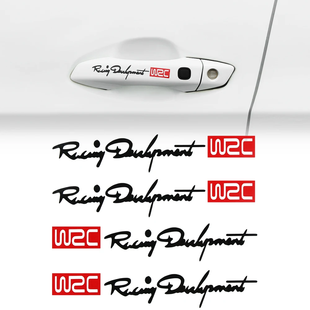 Наклейки на автомобильные ручки WRC Rally Racing полосатые наклейки для Mercedes Benz AMG W203 W204