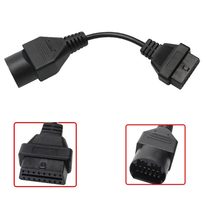 OBD для автомобиля 17 pin к 16pin Obd2 Obdii кабель Соединительный Mzda Pin адаптер | Автомобили