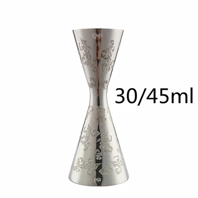 Silver Carven 30-45 10/20/30/45/60 мл Carven мерный стаканчик инструменты Бар мера шейкер для коктейля Барные инструменты Барные аксессуары - Цвет: Silver Carven 30-45