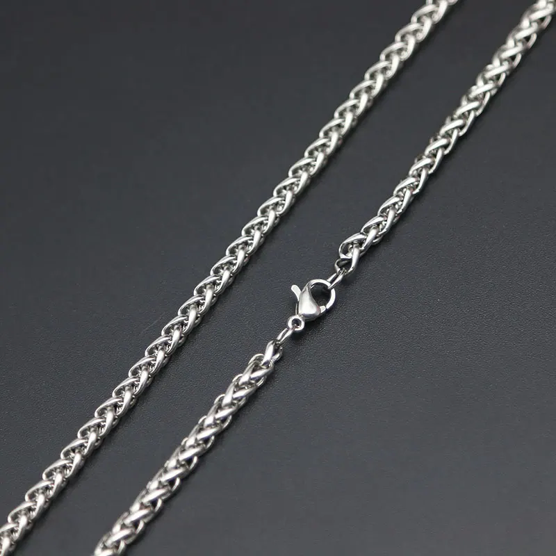 Цепочка для женщин и мужчин цепочка медальон из нержавеющей стали 2 5 мм 3 4 6 7 8