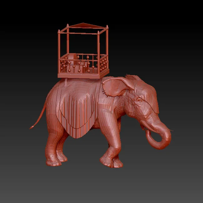 Слон крепления STL формат файл 3d фотообои для ЧПУ Artcam Aspire Декор|Фрезы по дереву| |
